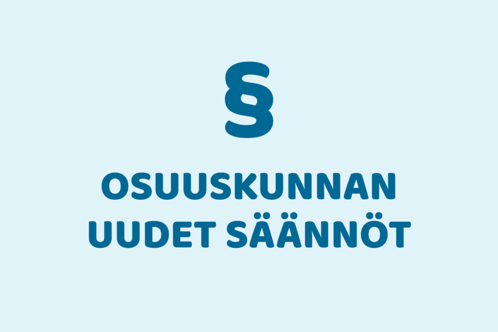 Osuuskunnan uudet säännöt